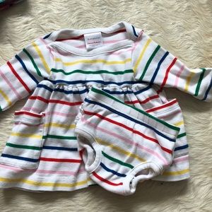 Hanna Andersson Bright Baby Playdress w Bloomers